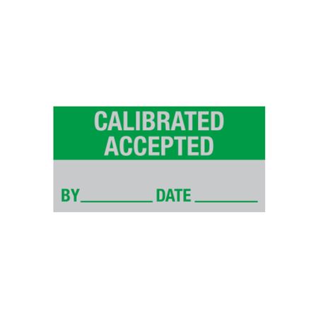 Calibrated Accepted - Write-On Decal