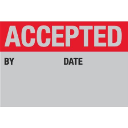 Aluminum - Accepted By/Date - 1 x 1 1/2
