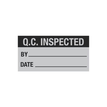 Q.C. Inspected - QC Write-On Decal