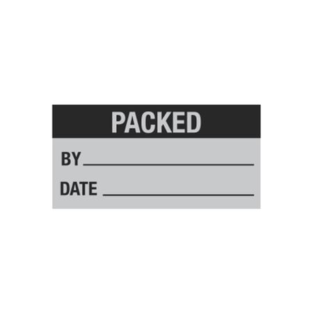 Quality Control Decals - Packed By/Date - 1 x 2