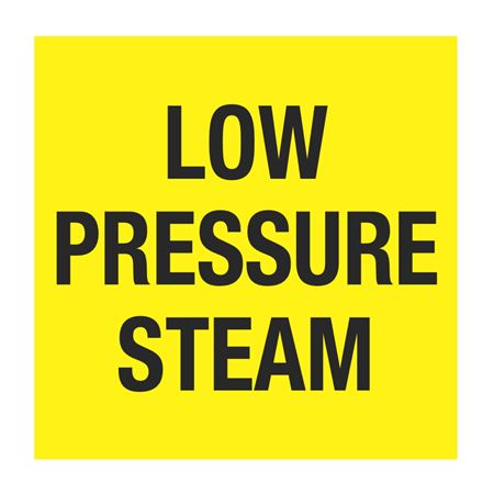 Pipe Markers - 6 inch x 30 feet Roll - Low Pressure Steam