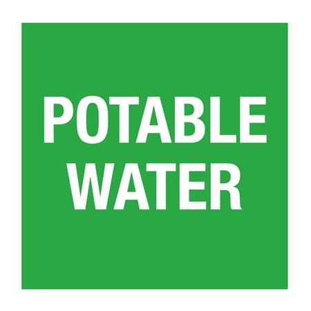 Pipe Markers - 6 inch x 30 feet Roll - Potable Water