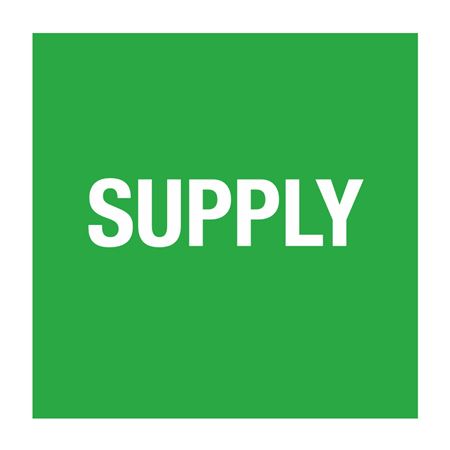 Pipe Markers - 6 inch x 30 feet Roll - Supply - Green