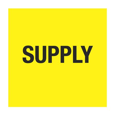 Pipe Markers - 6 inch x 30 feet Roll - Supply - Yellow