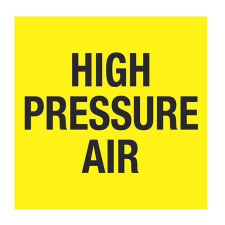 Pipe Markers - 6 inch x 30 feet Roll - High Pressure Air
