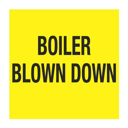 Pipe Markers - 6" x 30' Roll - Boiler Blown Down