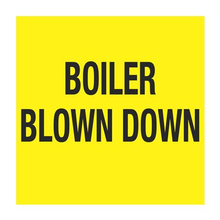 Pipe Markers - 6 inch x 30 feet Roll - Boiler Blown Down