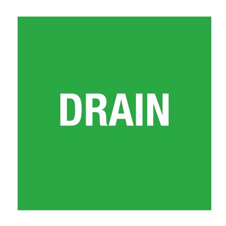 Pipe Markers - 6 inch x 30 feet Roll - Drain