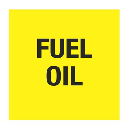Pipe Markers - 6 inch x 30 feet Roll - Fuel Oil