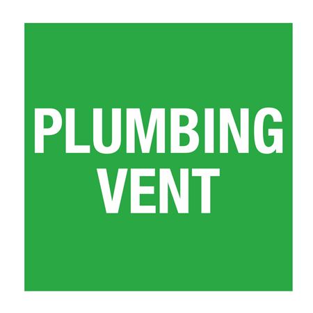 Pipe Markers - 6 inch x 30 feet Roll - Plumbing Vent