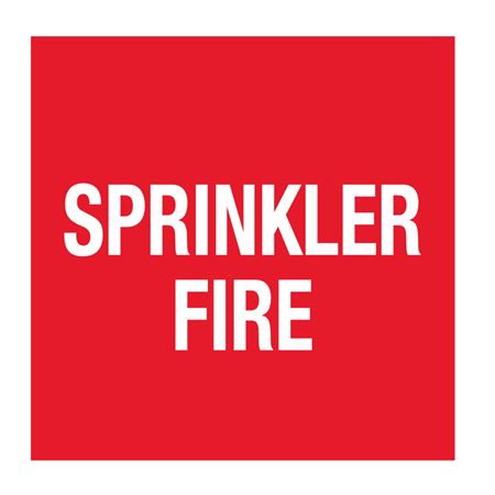 Pipe Markers - 6" x 30' Roll - SPRINKLER FIRE