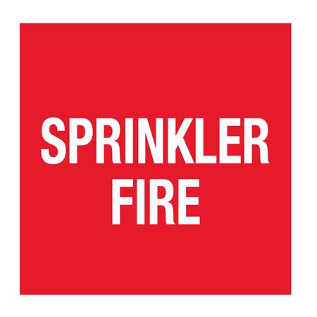 Pipe Markers - 6 inch x 30 feet Roll - Sprinkler Fire
