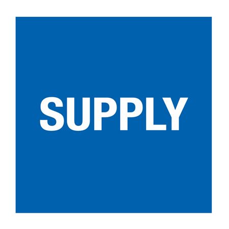 Pipe Markers - 6 inch x 30 feet Roll - Supply - Blue