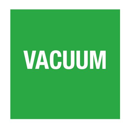 Pipe Markers - 6 inch x 30 feet Roll - Vacuum - Green