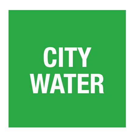 Pipe Markers - 6 inch x 30 feet Roll - City Water