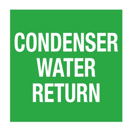 Pipe Markers - 6 inch x 30 feet Roll - Condenser Water Return