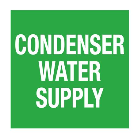 Pipe Markers - 6 inch x 30 feet Roll - Condenser Water Supply