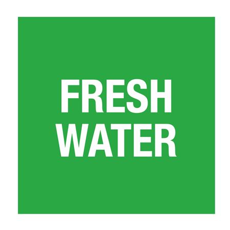 Pipe Markers - 6 inch x 30 feet Roll - Fresh Water