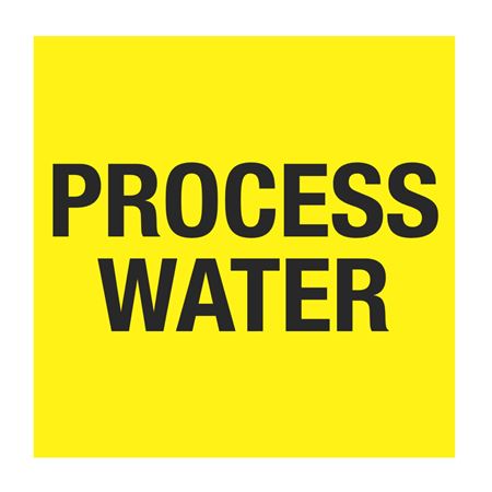 Pipe Markers - 6 inch x 30 feet Roll - Process Water