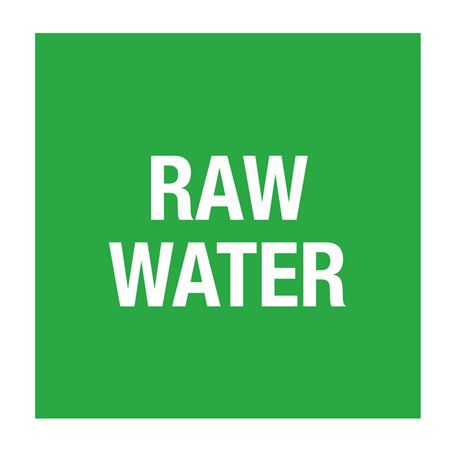 Pipe Markers - 6 inch x 30 feet Roll - Raw Water