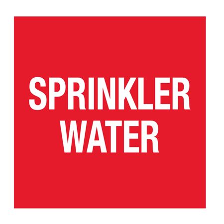 Pipe Markers - 6 inch x 30 feet Roll - Sprinkler Water