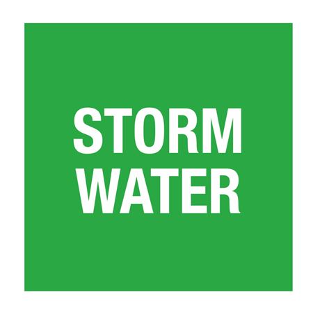 Pipe Markers - 6 inch x 30 feet Roll - Storm Water