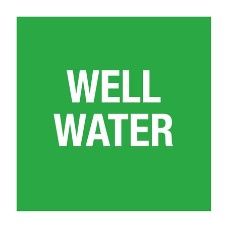 Pipe Markers - 6 inch x 30 feet Roll - Well Water