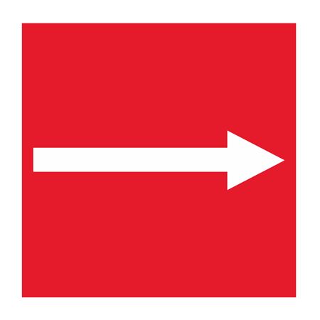 Pipe Markers - 6 inch x 30 feet Roll - Arrow - Red