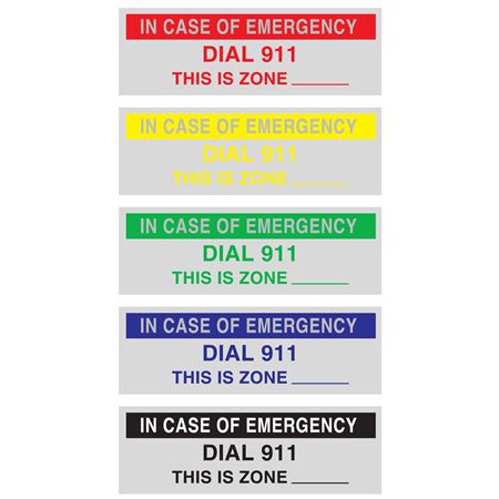 Custom Printed All Weather Decals - One Color 3/4" x 2 1/2"