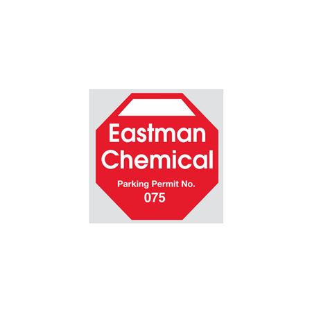 Custom Numbered Parking Permits - Octagon 3 x 3