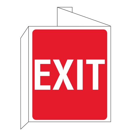 EXIT 3D Wall Sign 8" x 14"