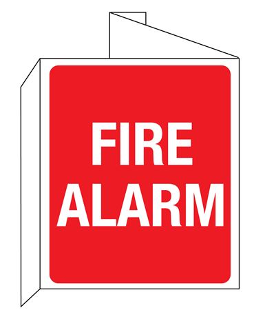 Fire Alarm 3D Wall Sign 8"x14"