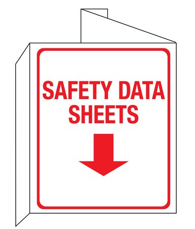 Safety Data Sheets 3D Wall Sign 8"x14"