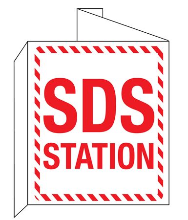 SDS Station 3D Wall Sign 8"x14"