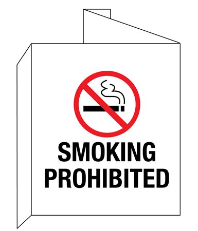 Smoking Prohibited (Graphic) 3D Wall Sign 8"x14"