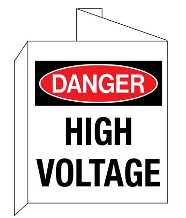 Danger High Voltage 3D Wall Sign 8"x14"