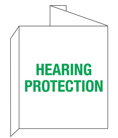 Hearing Protection 3D Wall Sign 8"x14"