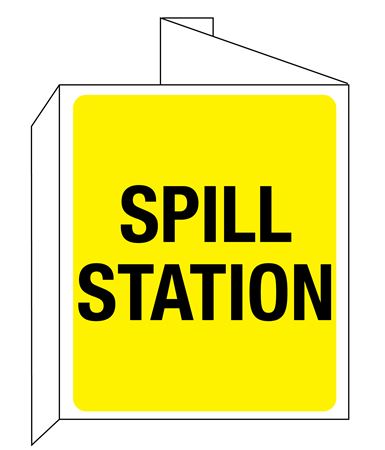 Spill Station 3D Wall Sign 8"x14"