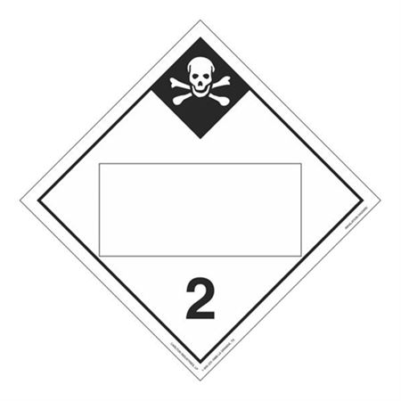 Class 2 - Inhalation Hazard - Poly Blend 10 3/4 x 10 3/4