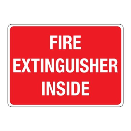 Fire Extinguisher Inside - Vinyl Marker