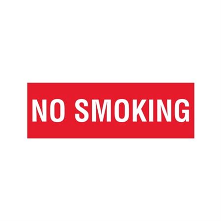 No Smoking - Vinyl Marker - 4 x 12