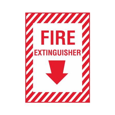 Fire Extinguisher - Vinyl Marker - 10 x 14