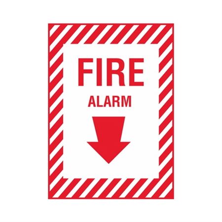 Fire Alarm - Vinyl Marker - 10 x 14