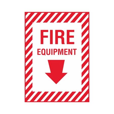Fire Equipment - Vinyl Marker - 10 x 14