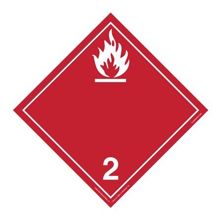 Class 2 - Flammable Gas Int'l Wordless Placard