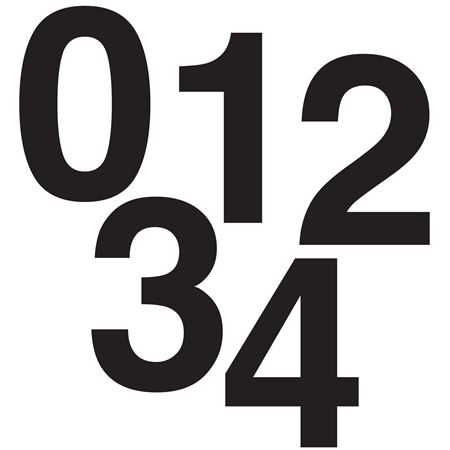 NFPA Fire Hazard ID System 1" Numbers