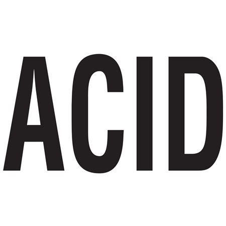 NFPA Fire Hazard ID System 1" Acid Symbol