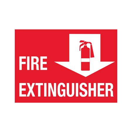 Fire Extinguisher - Vinyl Marker 10"