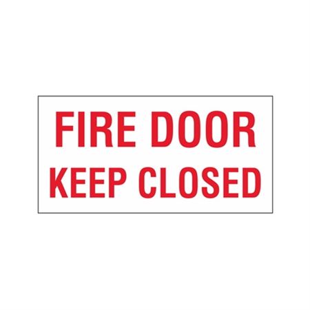 Fire Door Keep Closed - Vinyl Decal - 10 x 14
