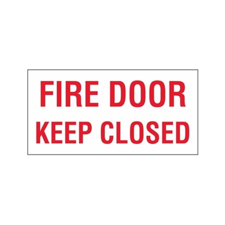 Fire Door Keep Closed - Vinyl Marker 6"